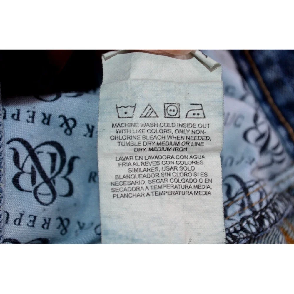 ROCK & REPUBLIC Riptide Straight Leg Denim Jeans Men's 36 x‎ 32 Inseam 31.5